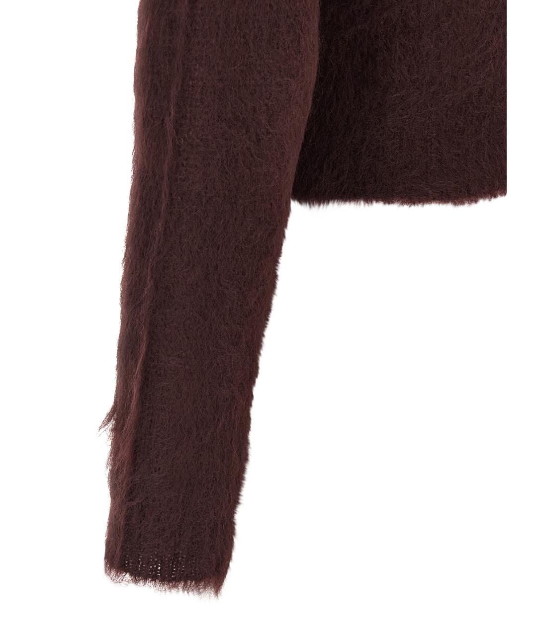 MAX MARA Бордовый шерстяной кардиган, фото 4