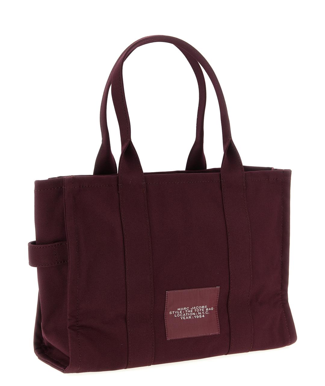 MARC JACOBS Бордовая хлопковая сумка тоут, фото 2