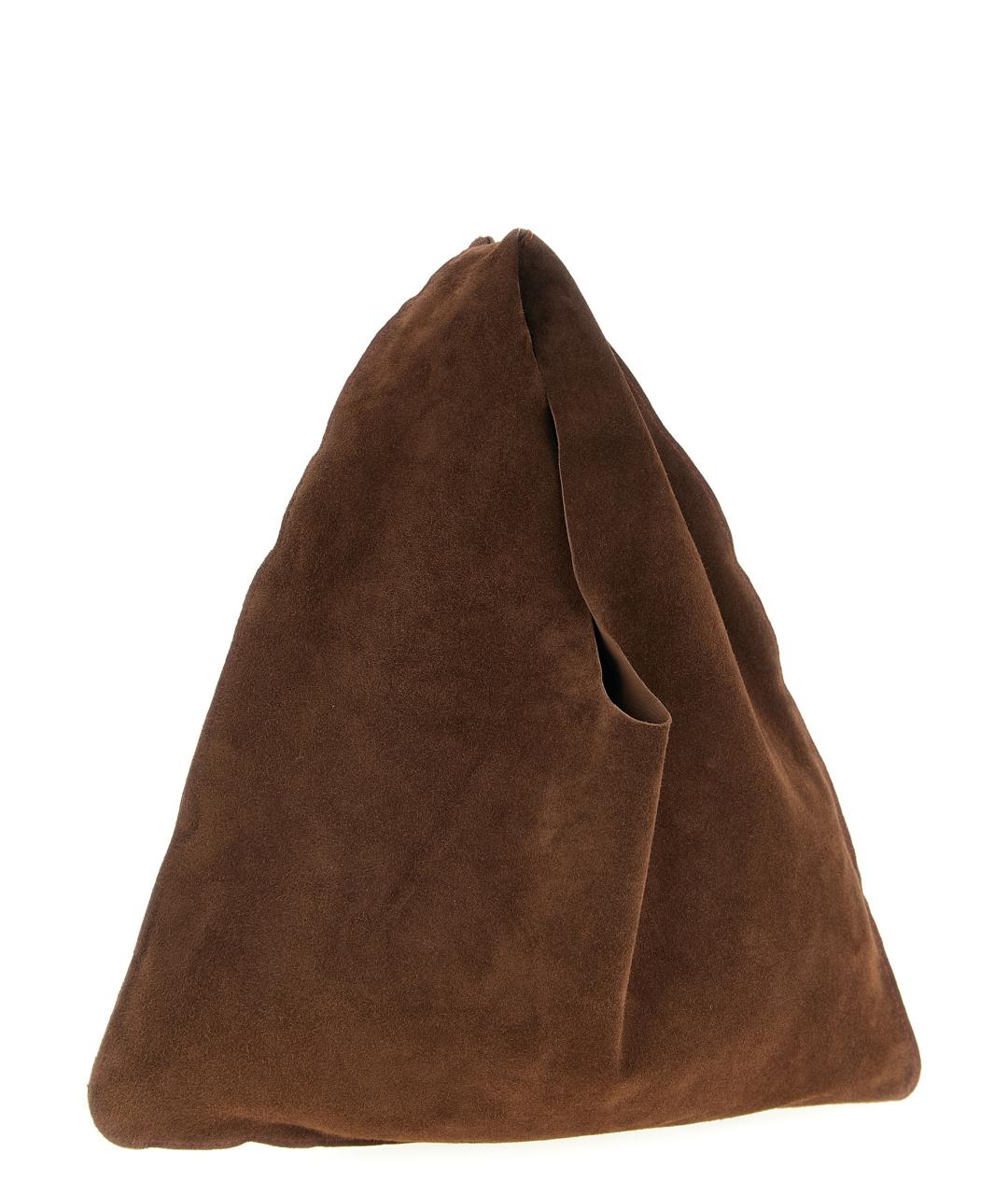 THE ROW Коричневая замшевая сумка тоут, фото 2