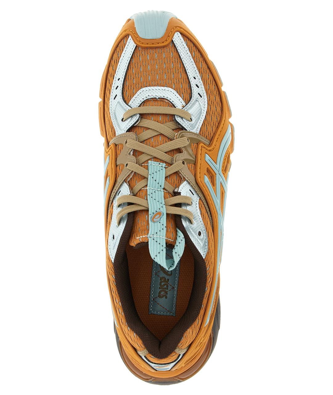 ASICS Оранжевое текстильные низкие кроссовки / кеды, фото 4