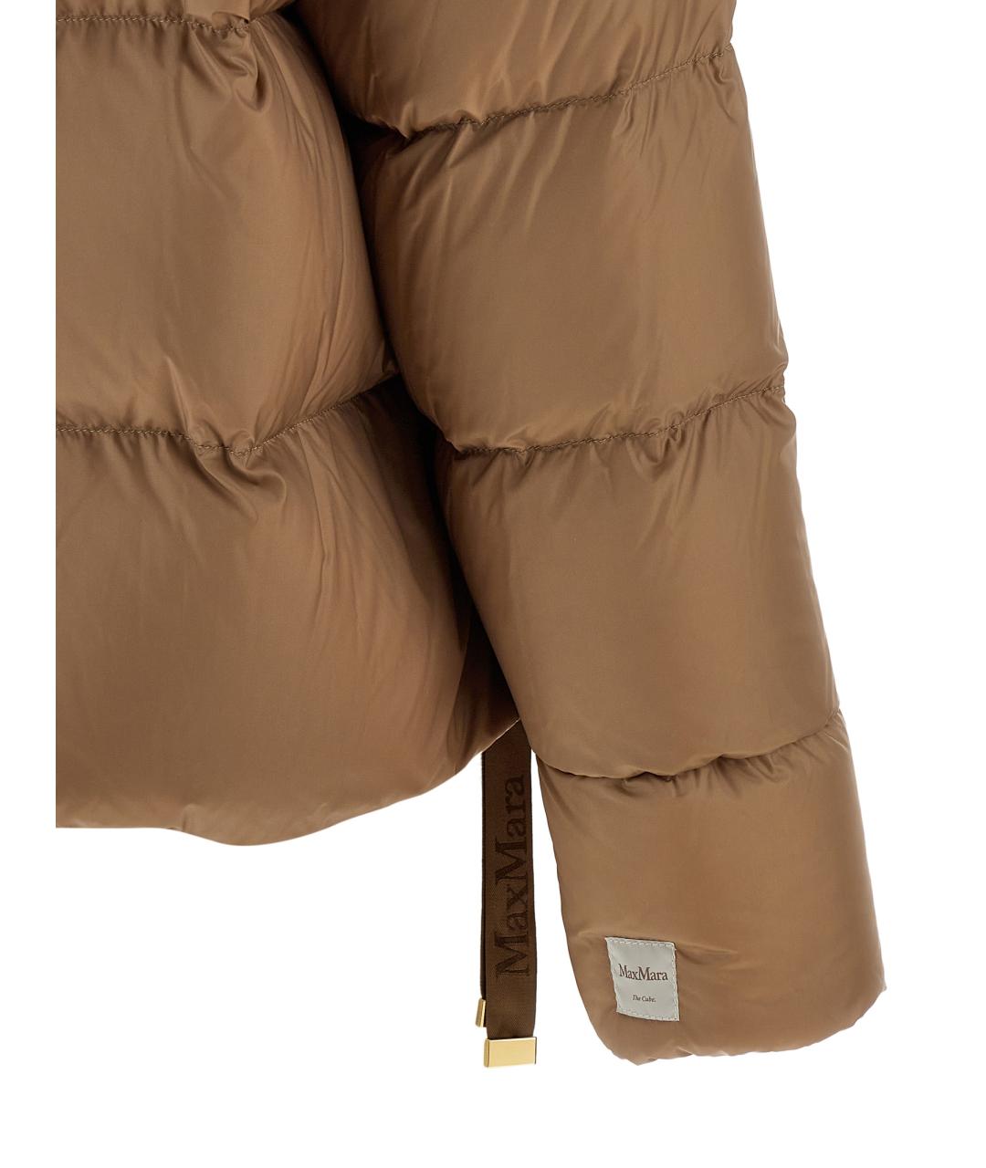 MAX MARA Коричневый полиамидовый пуховик, фото 5