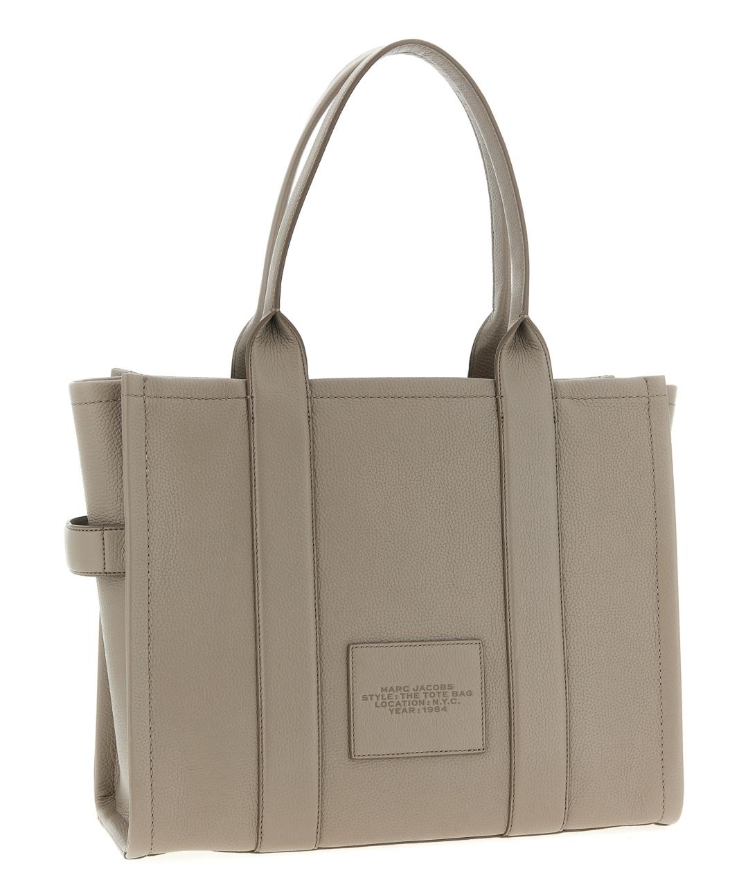 MARC JACOBS Серая кожаная сумка тоут, фото 2
