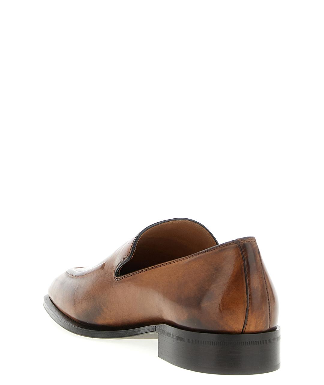 MIU MIU Коричневые кожаные лоферы, фото 3