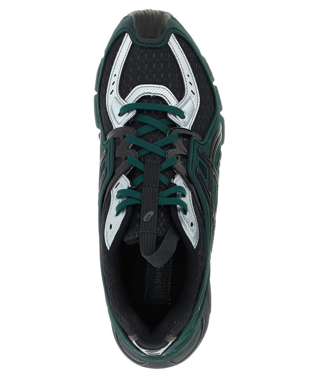 ASICS Зеленые текстильные низкие кроссовки / кеды, фото 4