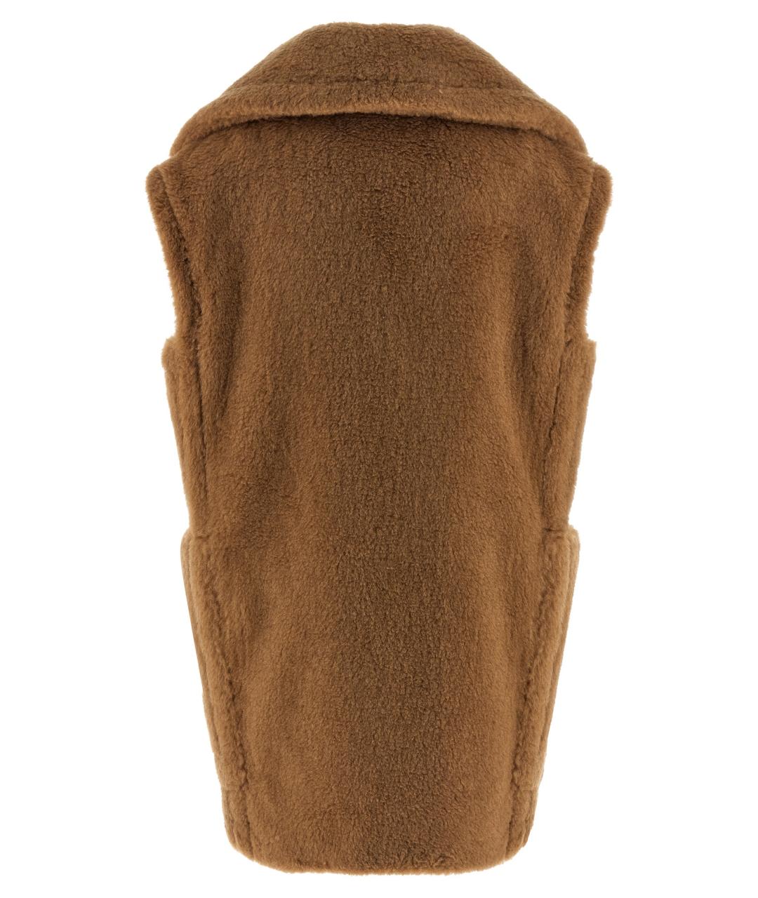 MAX MARA Бежевый шерстяной жилет, фото 2