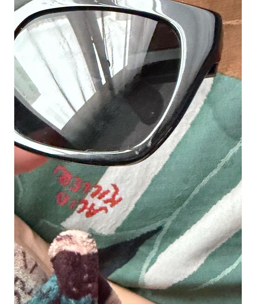 CELINE Черные металлические солнцезащитные очки, фото 5