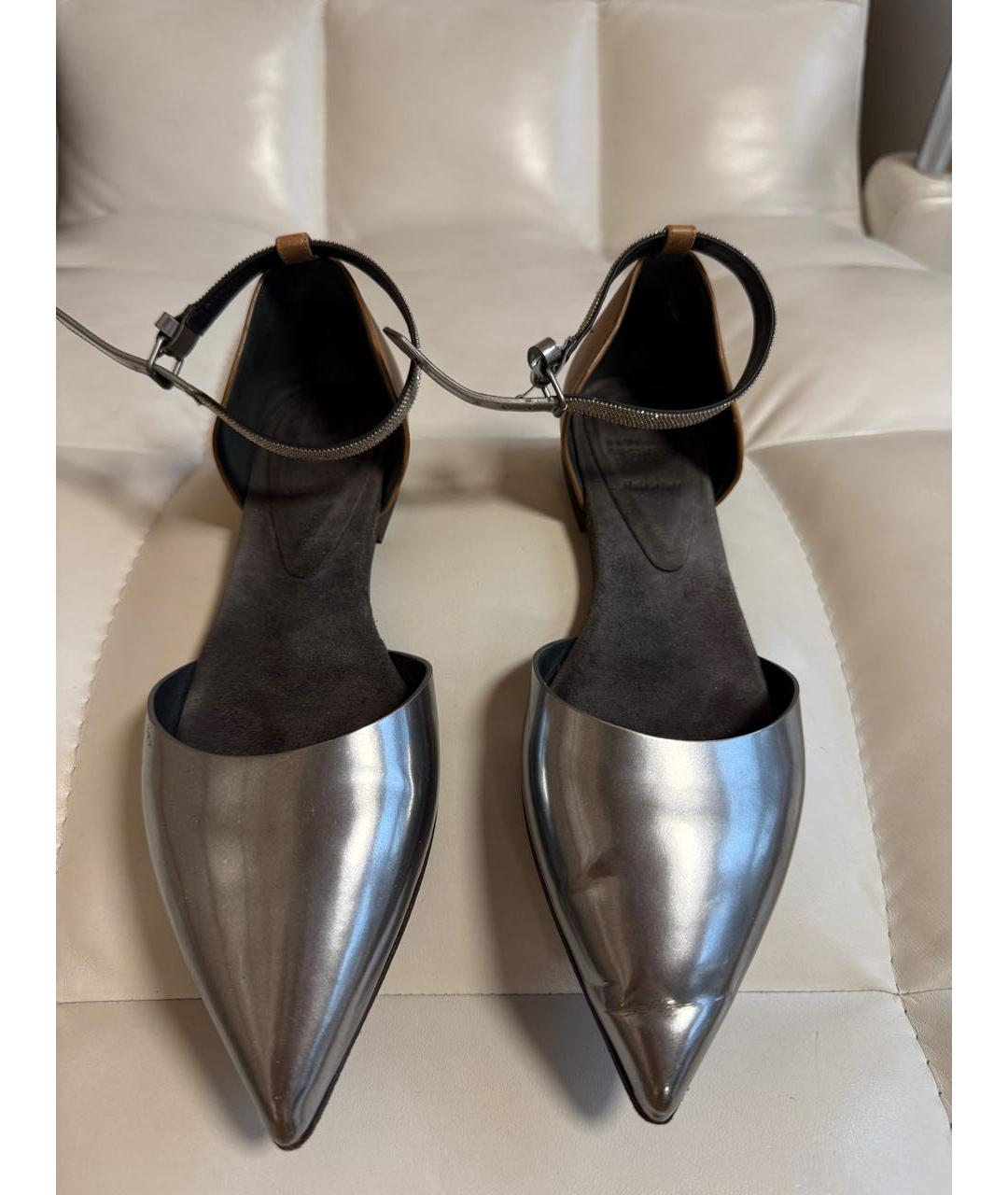 BRUNELLO CUCINELLI Мульти кожаные лодочки на низком каблуке, фото 2