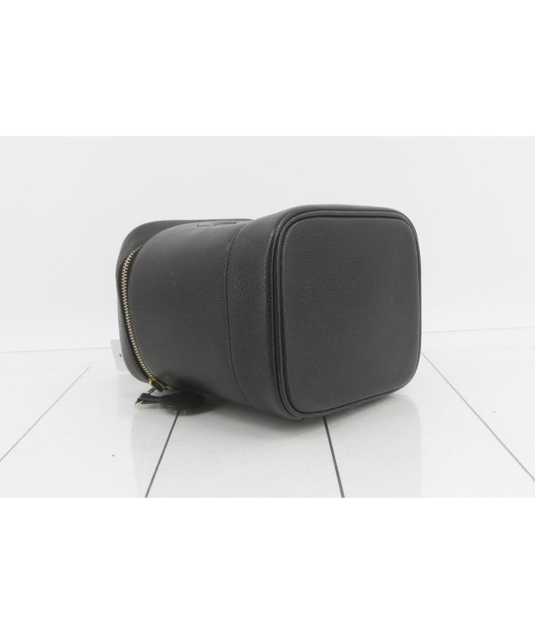 CHANEL Черная кожаная сумка тоут, фото 4