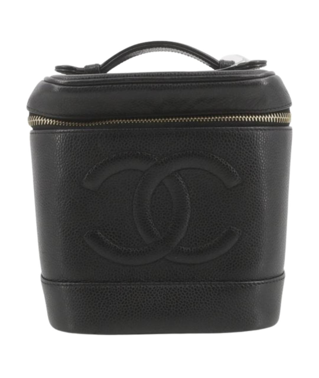 CHANEL Черная кожаная сумка тоут, фото 1