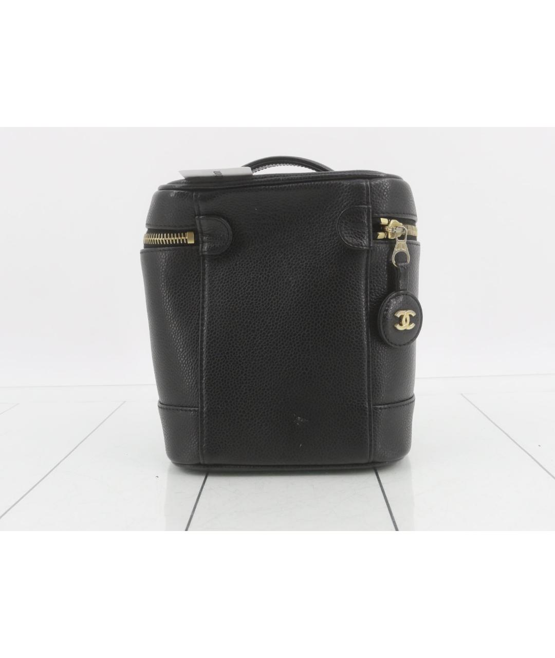 CHANEL Черная кожаная сумка тоут, фото 2