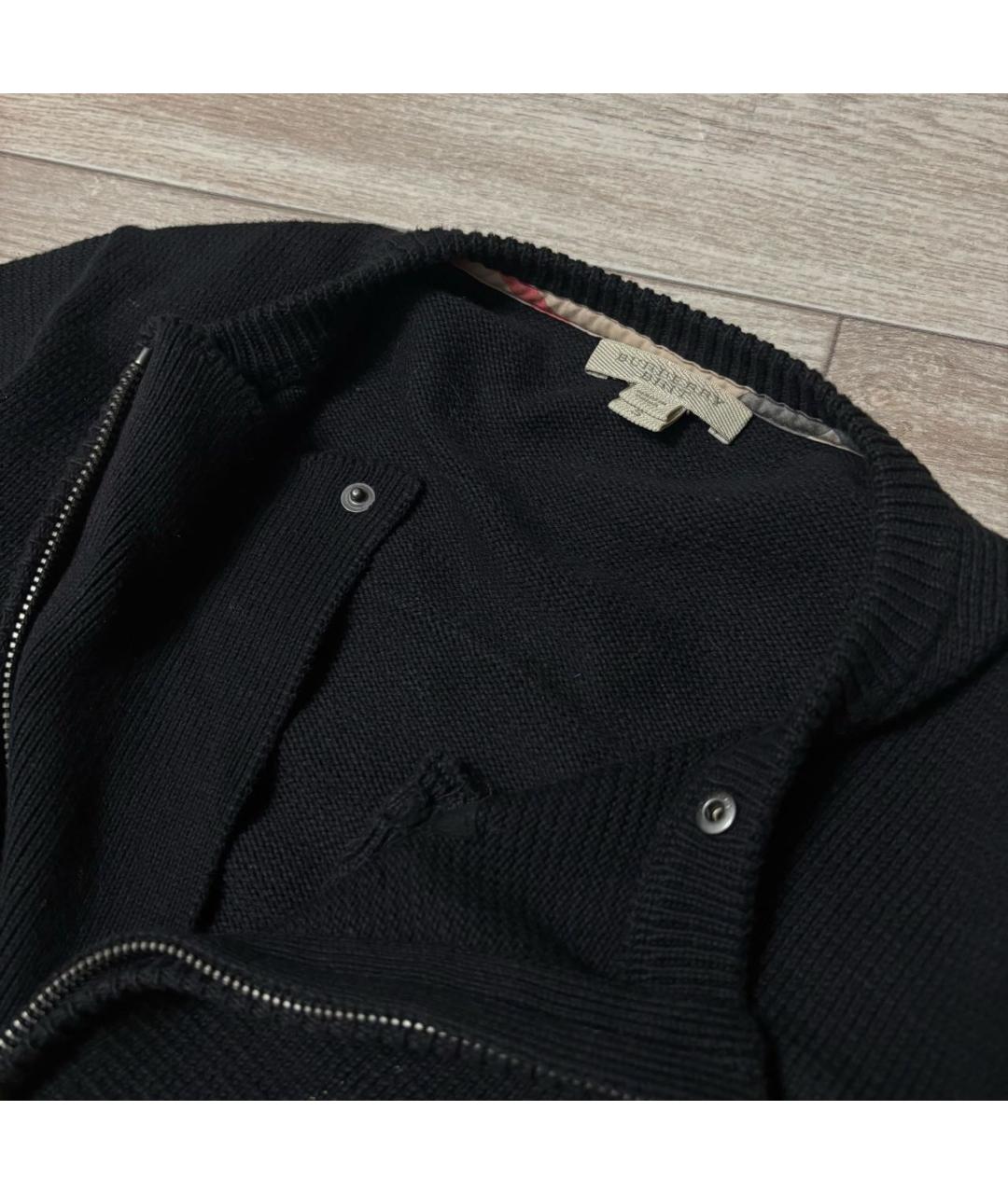 BURBERRY Черная хлопковая куртка, фото 4