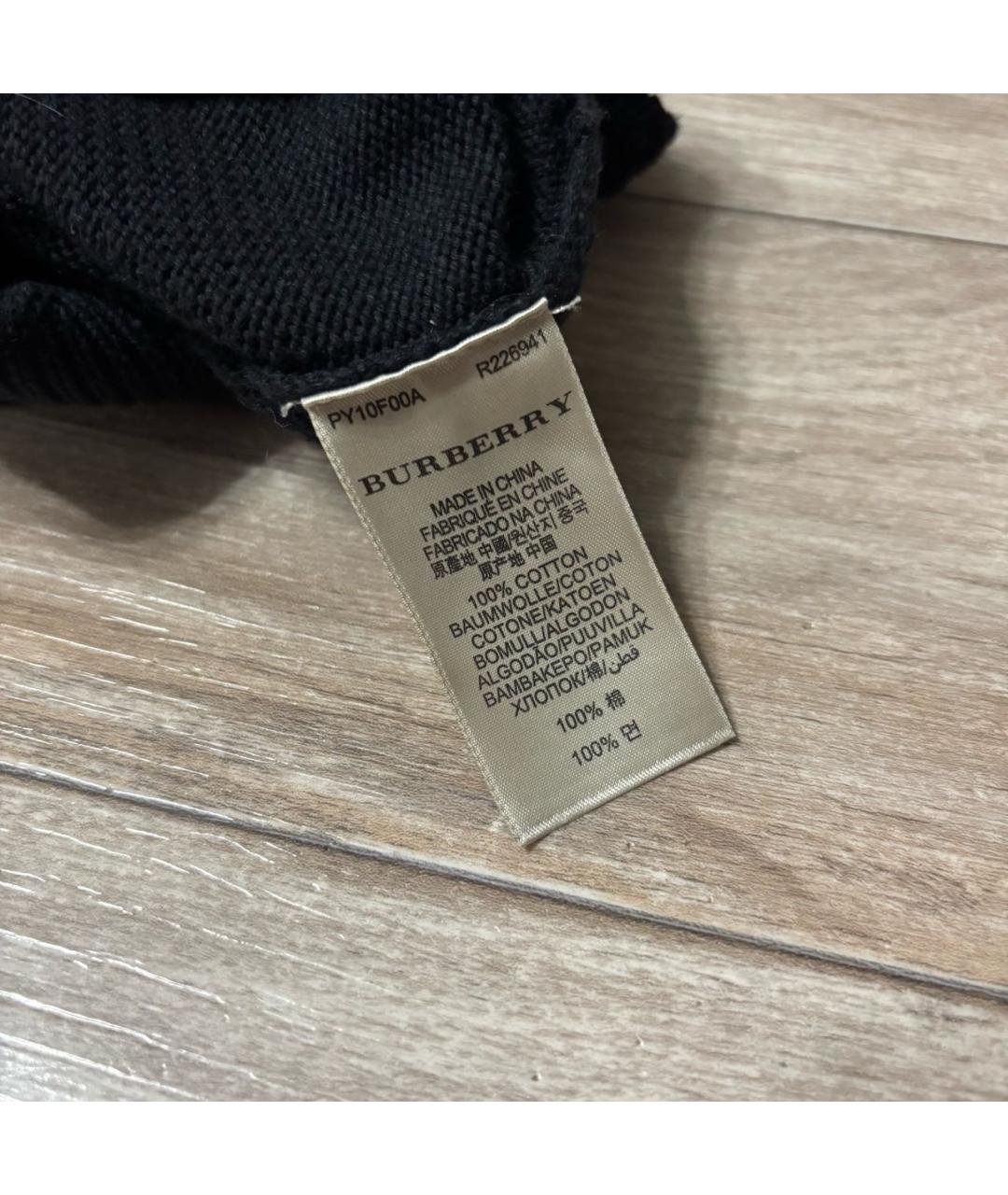 BURBERRY Черная хлопковая куртка, фото 6