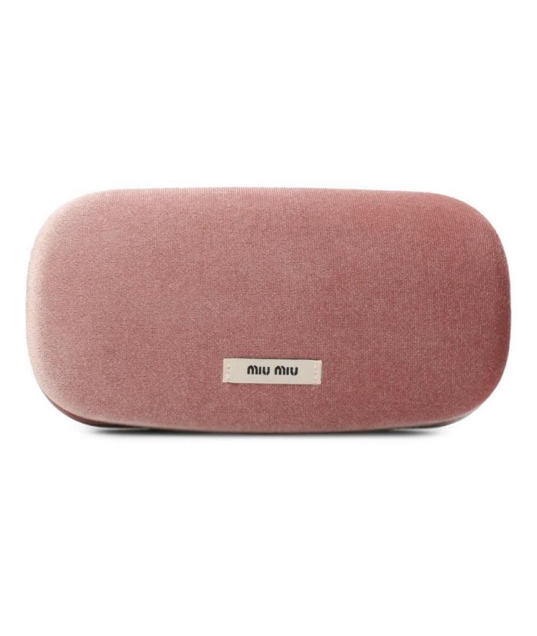 MIU MIU Золотые металлические солнцезащитные очки, фото 5