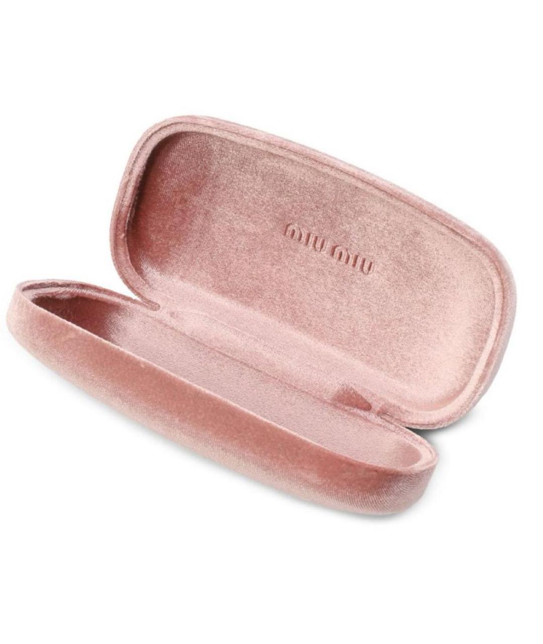 MIU MIU Золотые металлические солнцезащитные очки, фото 4