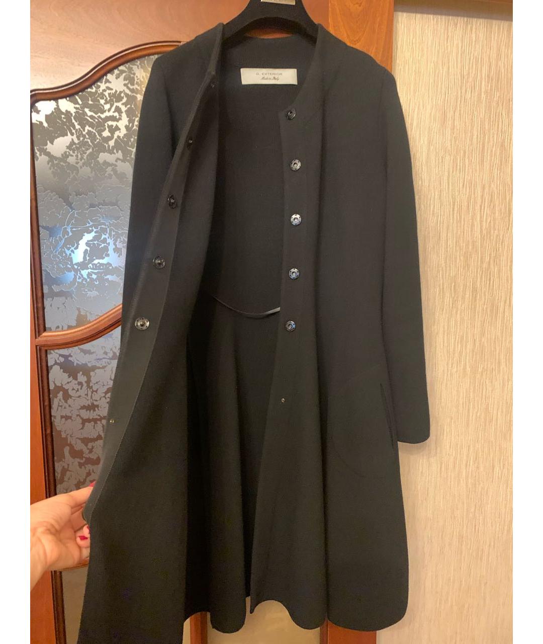 D.EXTERIOR Черное шерстяное пальто, фото 8