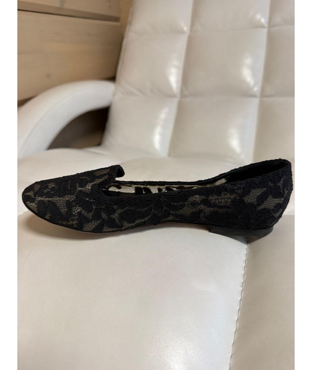 DOLCE&GABBANA Черные текстильные балетки, фото 6