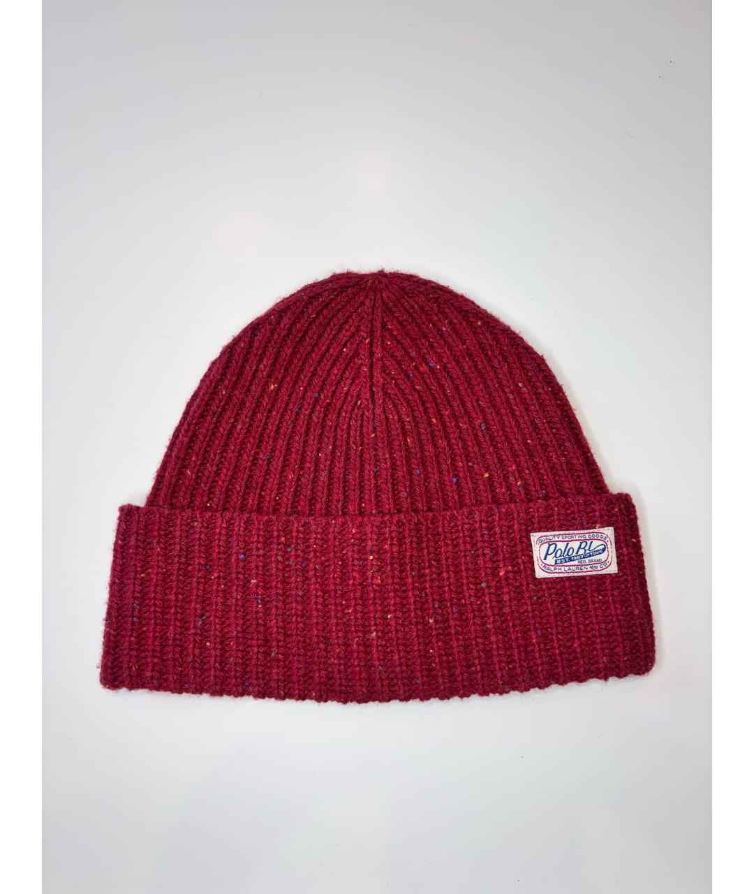 POLO RALPH LAUREN Красная шерстяная шапка, фото 5