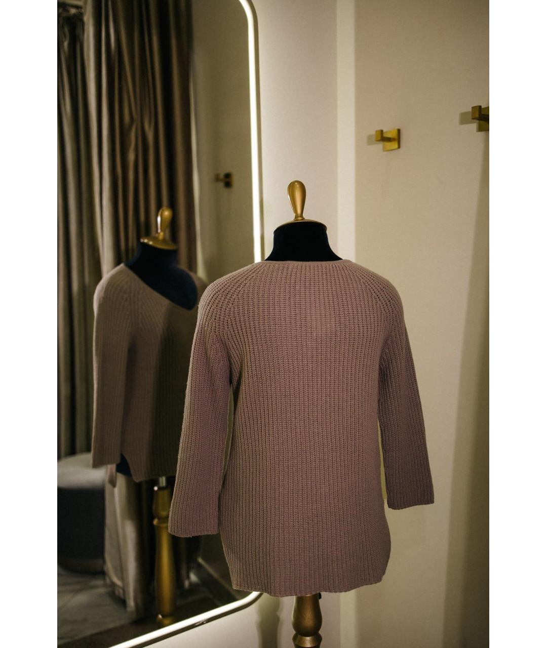 GENTRY PORTOFINO Коричневый шерстяной джемпер / свитер, фото 3
