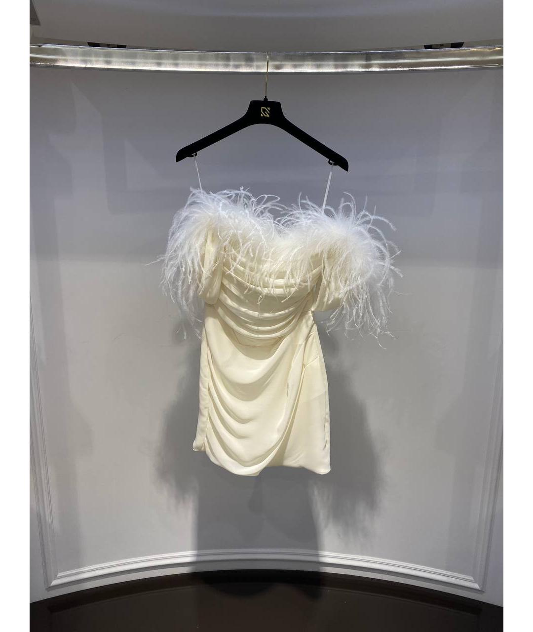 GIUSEPPE DI MORABITO Белое полиамидовое вечернее платье, фото 2