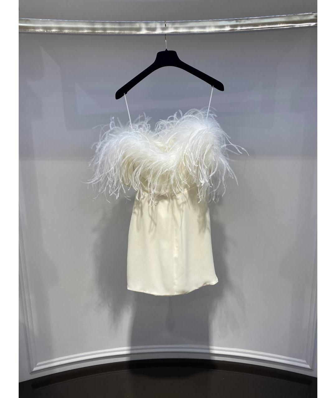 GIUSEPPE DI MORABITO Белое полиамидовое вечернее платье, фото 3