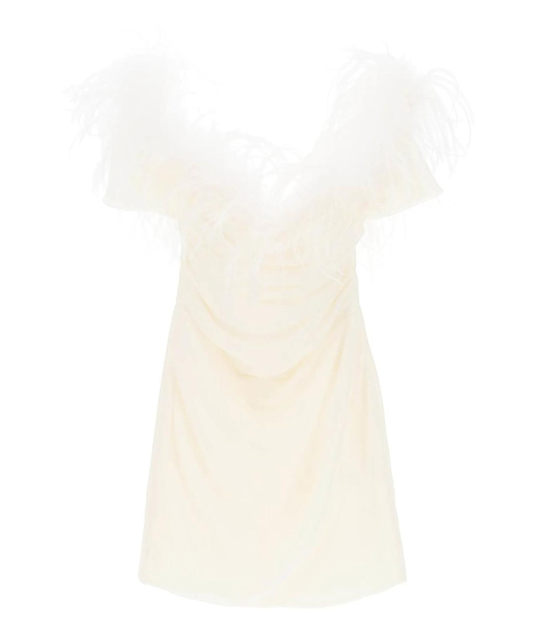 GIUSEPPE DI MORABITO Белое полиамидовое вечернее платье, фото 1