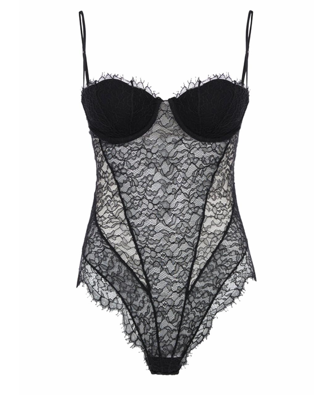LA PERLA Черное кружевное боди, фото 1
