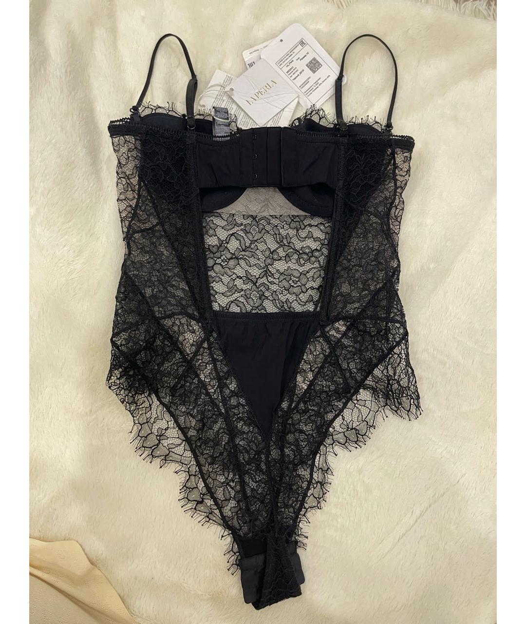 LA PERLA Черное кружевное боди, фото 3