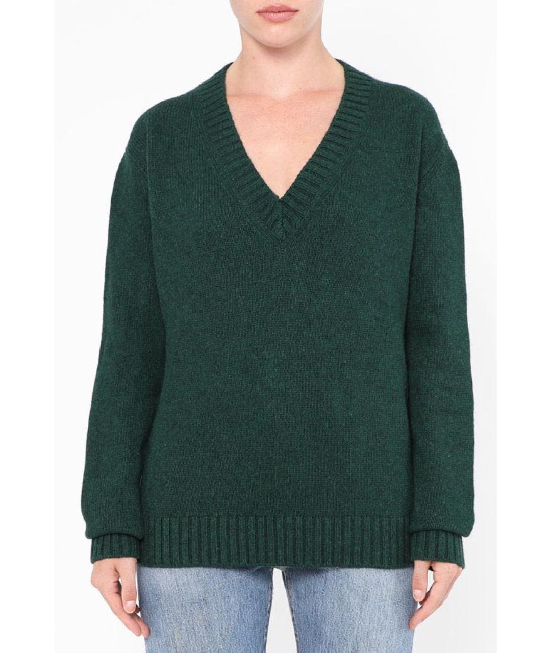 PRADA Зеленый шерстяной джемпер / свитер, фото 2