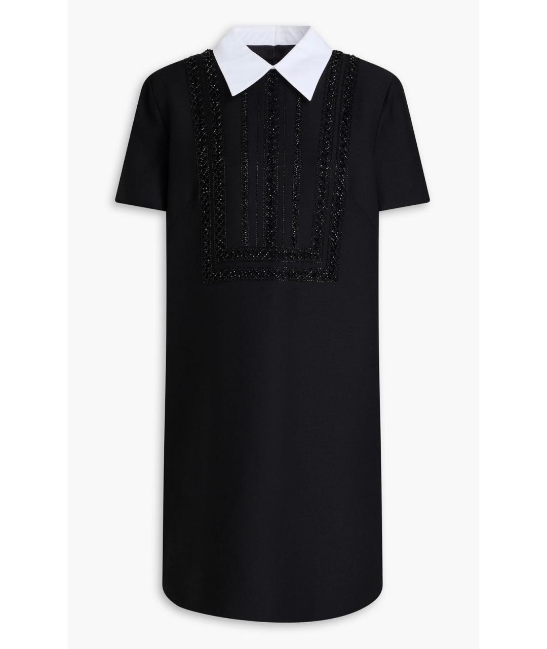 VALENTINO Черное хлопковое повседневное платье, фото 6