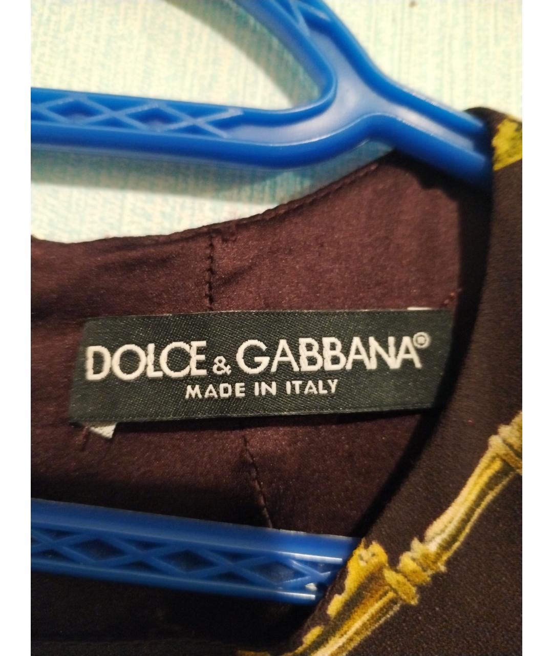 DOLCE&GABBANA Бордовое вискозное коктейльное платье, фото 4