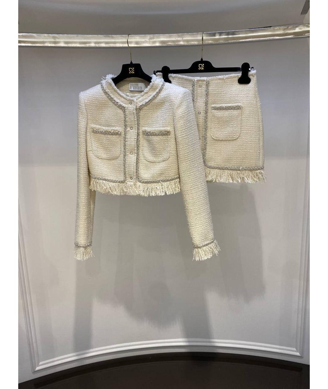 GIUSEPPE DI MORABITO Белый полиэстеровый костюм с юбками, фото 4