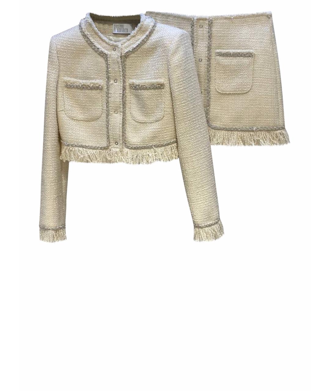 GIUSEPPE DI MORABITO Белый полиэстеровый костюм с юбками, фото 2