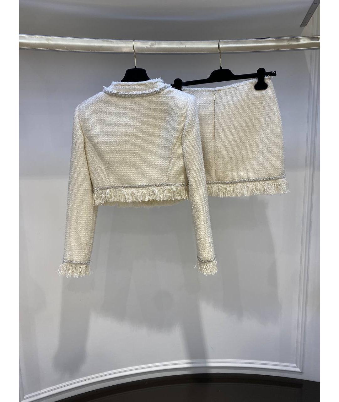 GIUSEPPE DI MORABITO Белый полиэстеровый костюм с юбками, фото 3