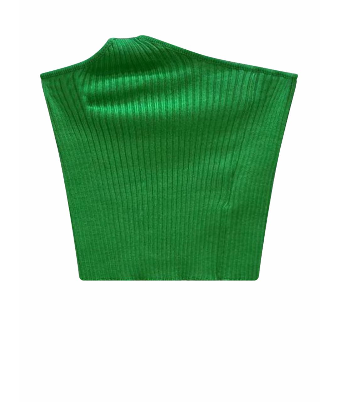 GIUSEPPE DI MORABITO Зеленая хлопковая майка, фото 1