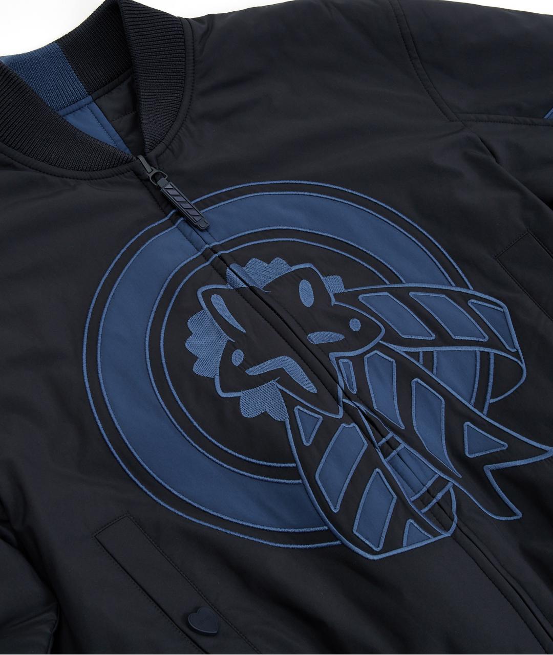 HERMES Синяя полиэстеровая куртка, фото 8