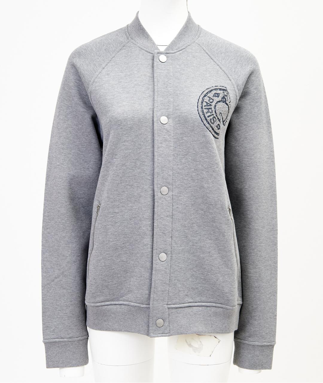 HERMES Серая хлопковая куртка, фото 9