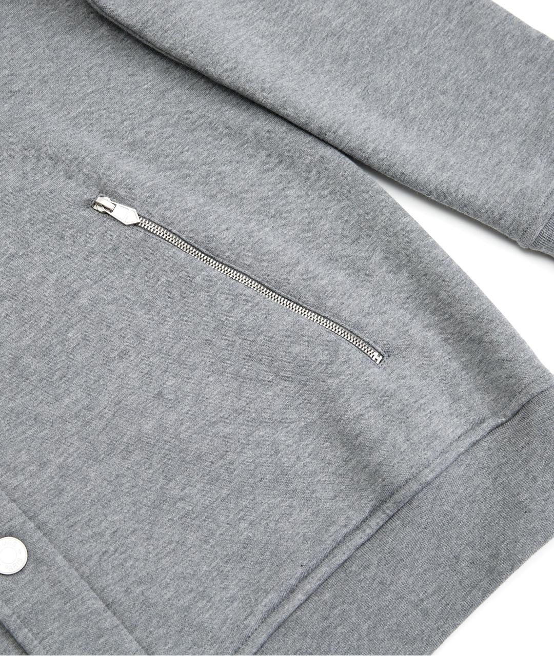 HERMES Серая хлопковая куртка, фото 5