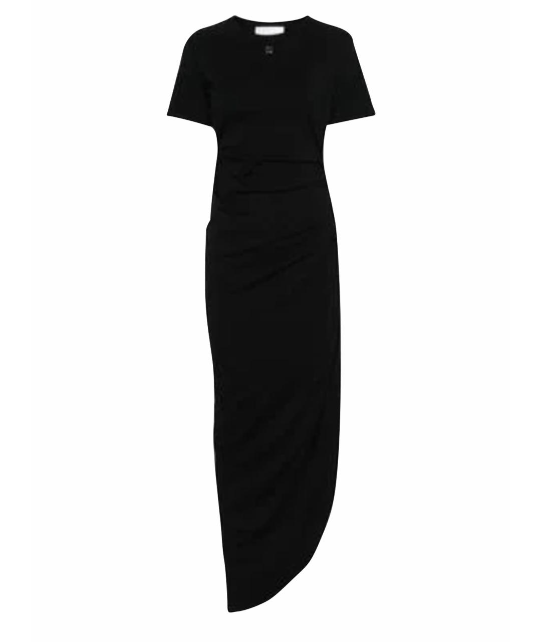 GIUSEPPE DI MORABITO Черное хлопковое повседневное платье, фото 1