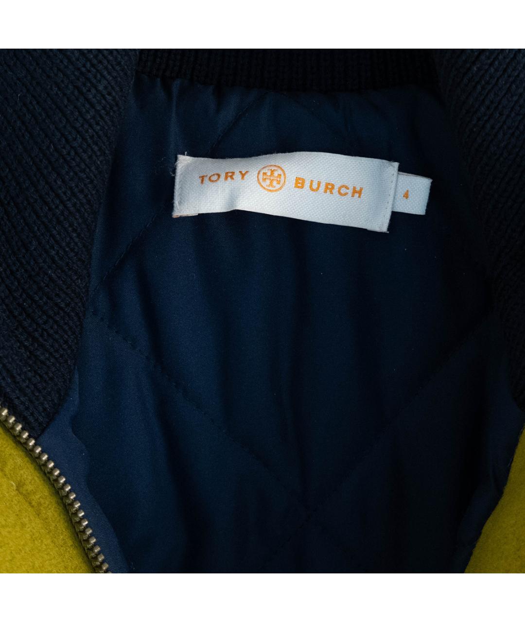 TORY BURCH Горчичная шерстяная куртка, фото 4