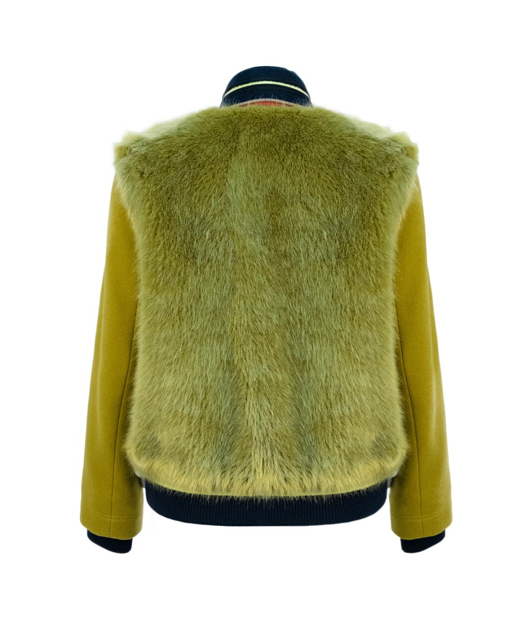 TORY BURCH Горчичная шерстяная куртка, фото 2