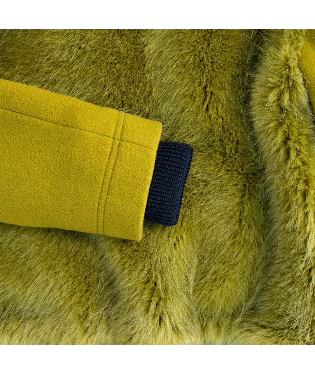TORY BURCH Горчичная шерстяная куртка, фото 5