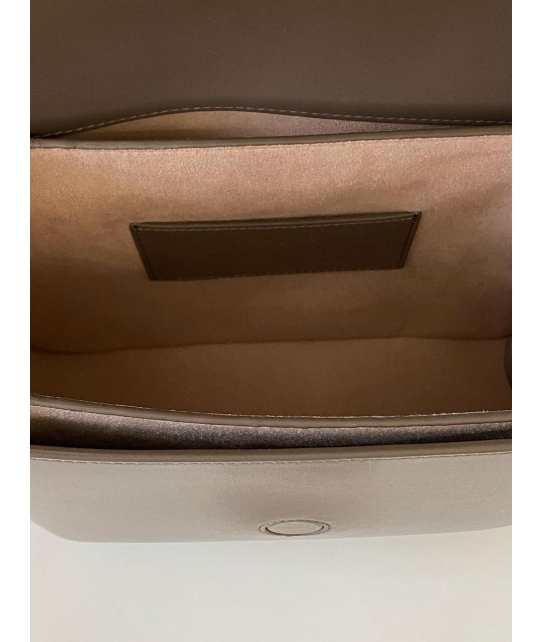 GIORGIO ARMANI Бежевая кожаная сумка через плечо, фото 7