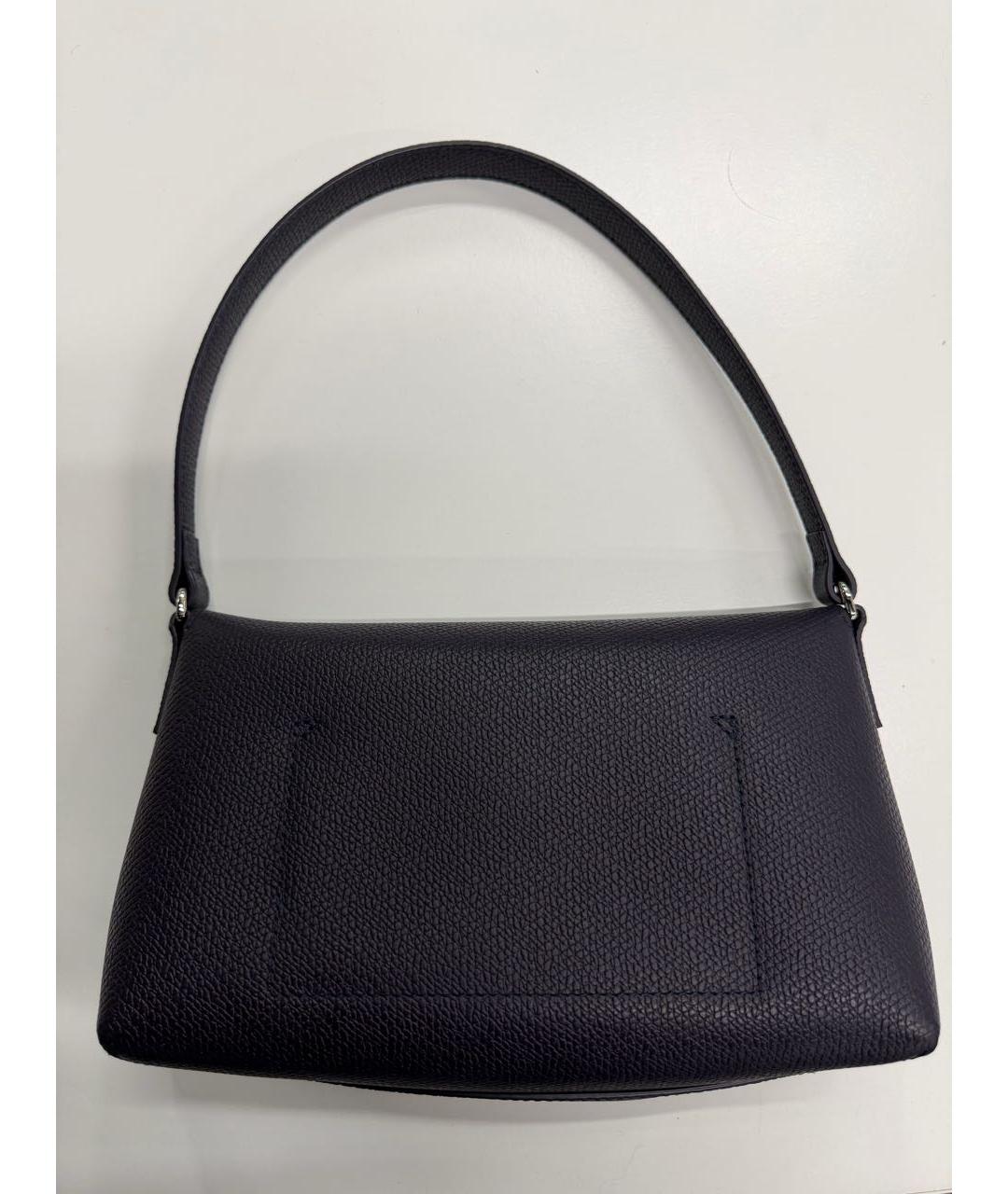 LONGCHAMP Фиолетовая кожаная сумка с короткими ручками, фото 5