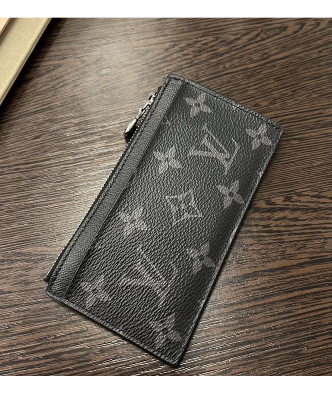 LOUIS VUITTON Черный кардхолдер, фото 4