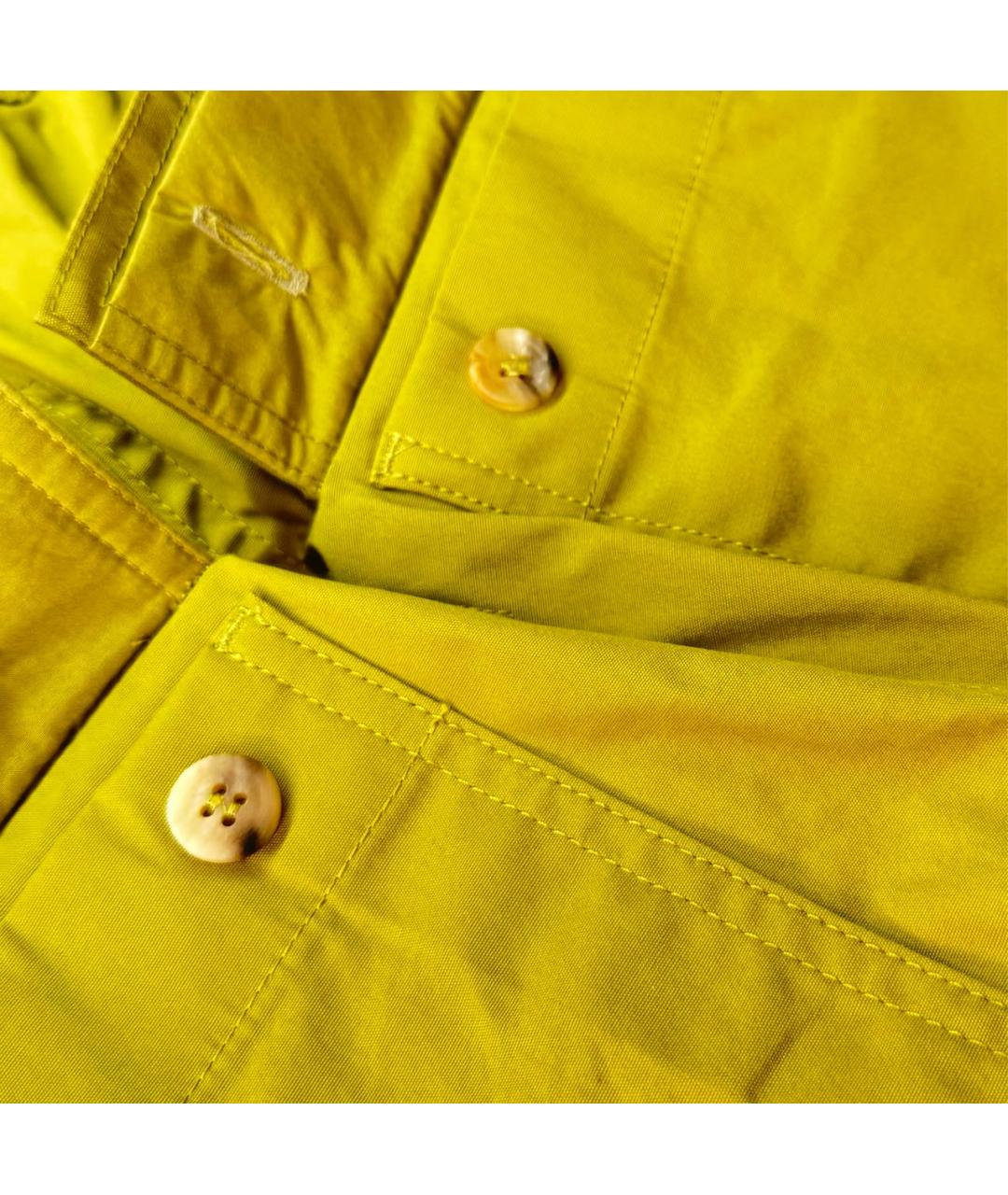 RICK OWENS Желтые хлопковые повседневные брюки, фото 4
