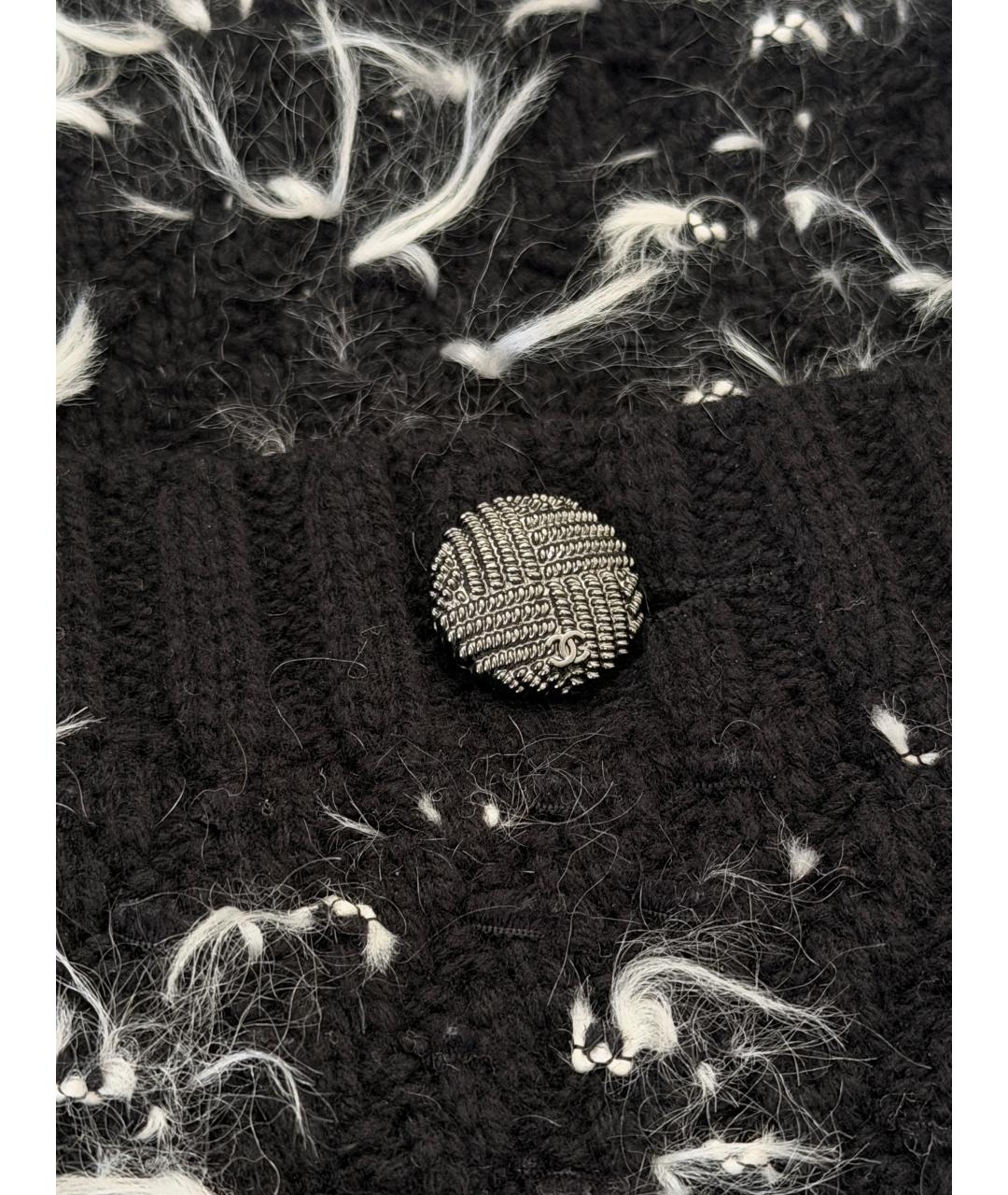 CHANEL Черное шерстяное коктейльное платье, фото 3