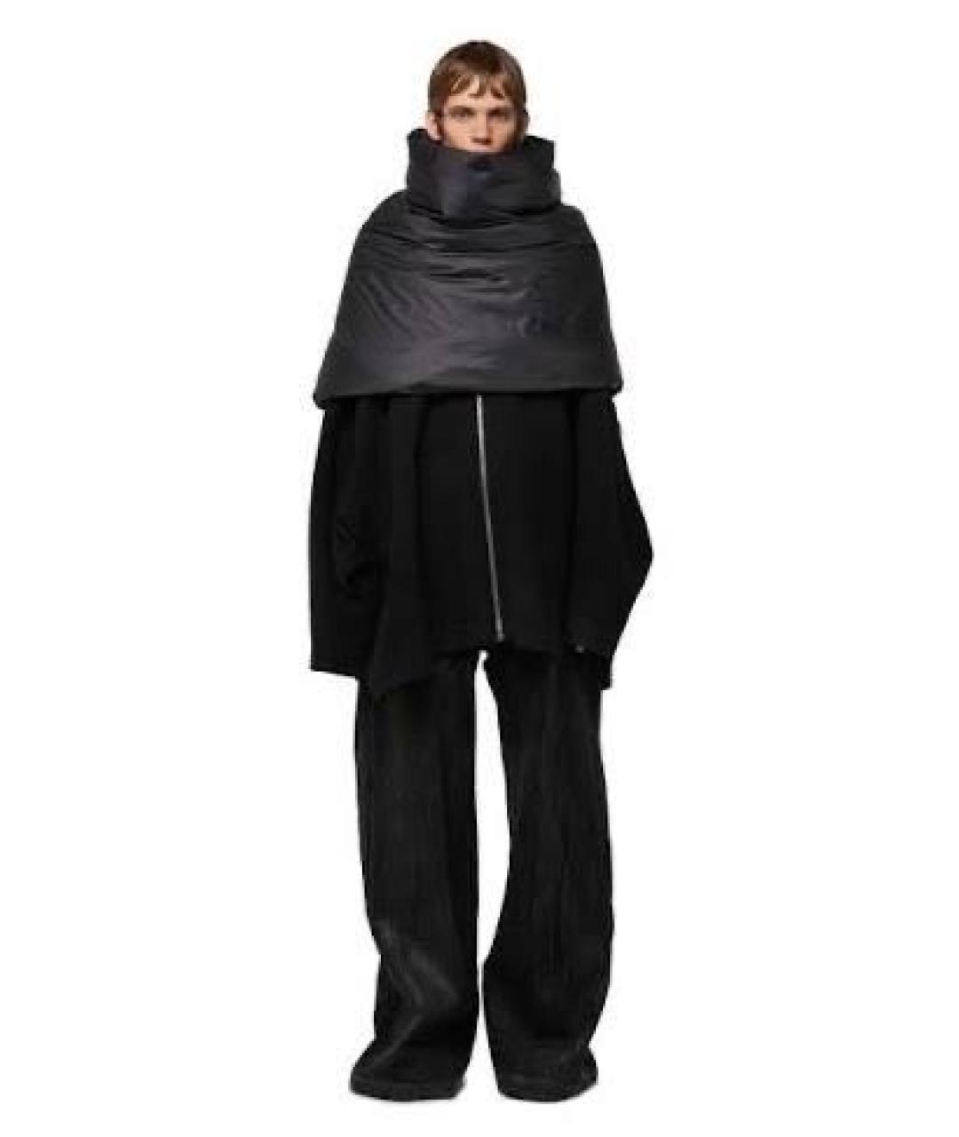 RICK OWENS Черный шарф, фото 4