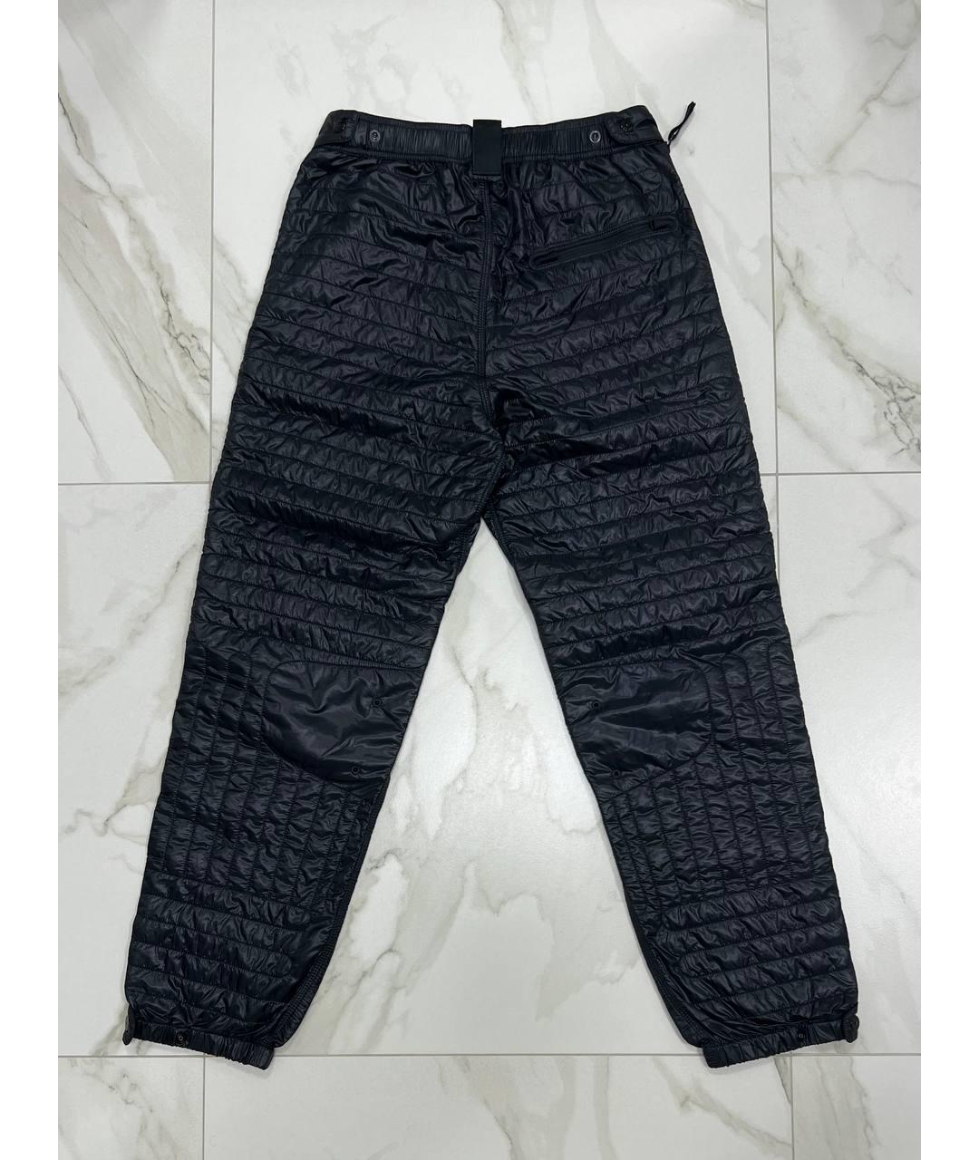 STONE ISLAND Черные хлопковые повседневные брюки, фото 5