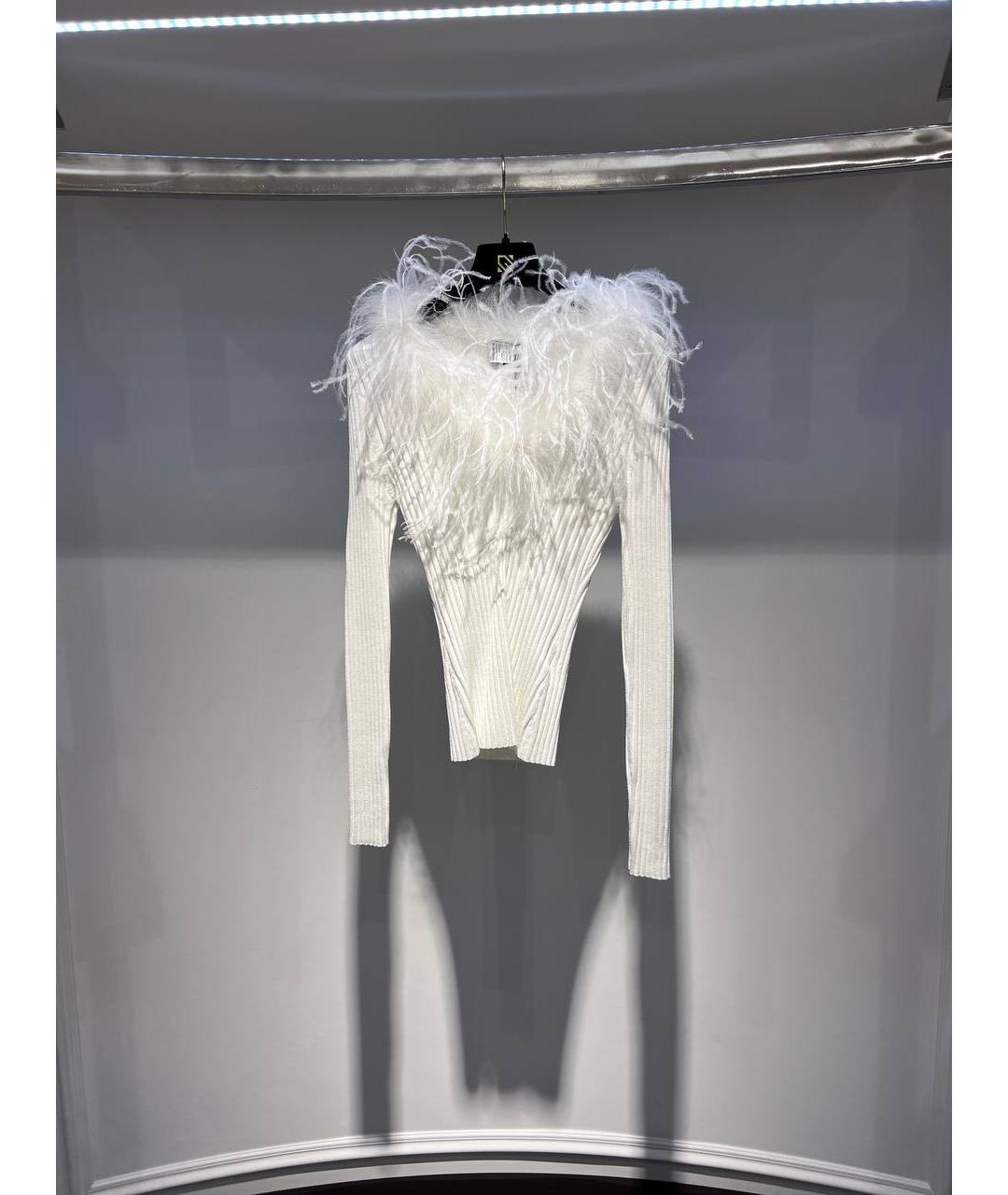 GIUSEPPE DI MORABITO Белая вискозная водолазка, фото 4