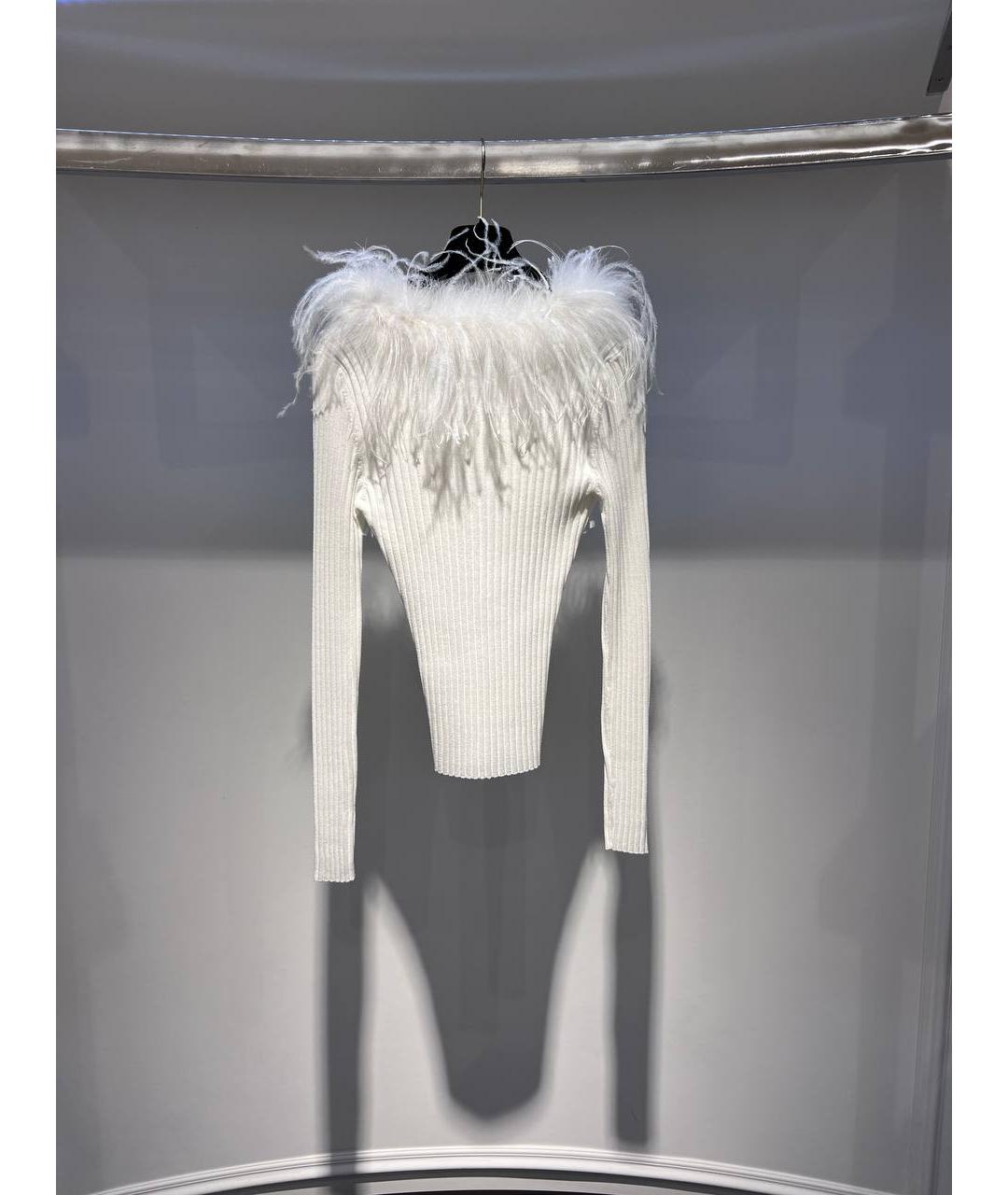 GIUSEPPE DI MORABITO Белая вискозная водолазка, фото 3